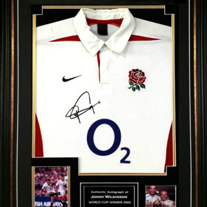 Jonny Wilkinson Signed Shirt Presentation Framed
